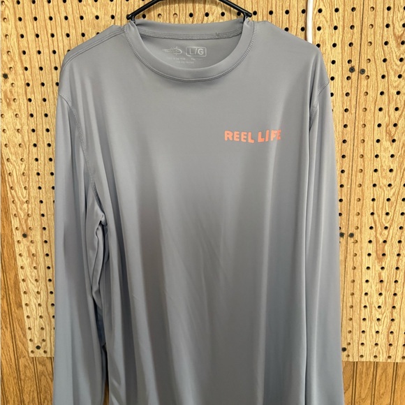 Reel Life Men's Gray Long Sleeve Shirt - Picture 1 of 3